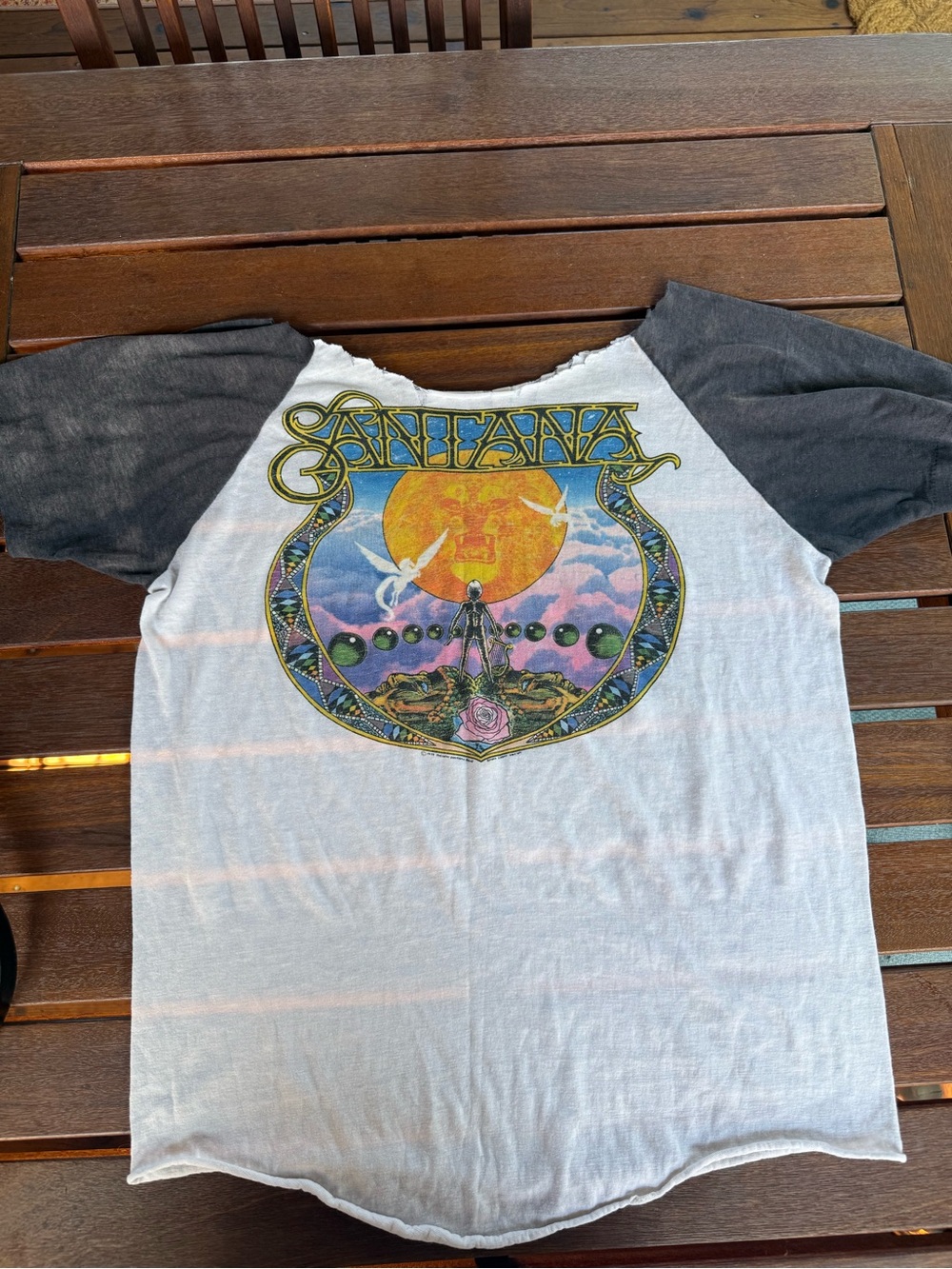 Vintage 1979 Santana band tour raglan t-shirt rare.